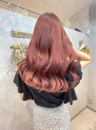 ロング カラー ヘアアレンジ 山本 史奈のヘアスタイル