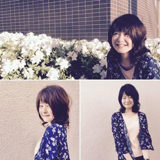 ミディアム カラー 加藤 淳のヘアスタイル