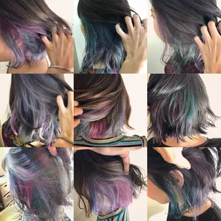 ミディアム カラー 原宿サロン代表 デザインカラー伊藤卓のヘアスタイル