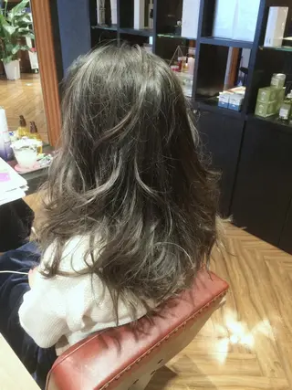 ミディアム セミロング ロング カラー カラー/髪質改善スペ シャリスト宮本　伸一のヘアスタイル