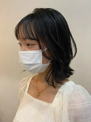 ミディアム ボブ/透明感カラー 🧸YUI❤️のヘアスタイル