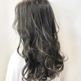 セミロング カラー 溝口 和弘のヘアスタイル