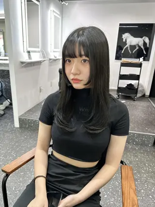 ロング 透明感カラー❄️要 半個室×マンツーマンのヘアスタイル