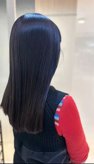 ロング パーマ パーソナルな髪質改善 縮毛矯正ササキナツミのヘアスタイル