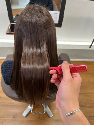 セミロング カラー オギソ タカシのヘアスタイル