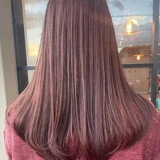 セミロング カラー 透明感カラー/パーマ 🌀アオノのヘアスタイル