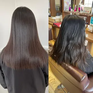 セミロング 長芝 遥香のヘアスタイル