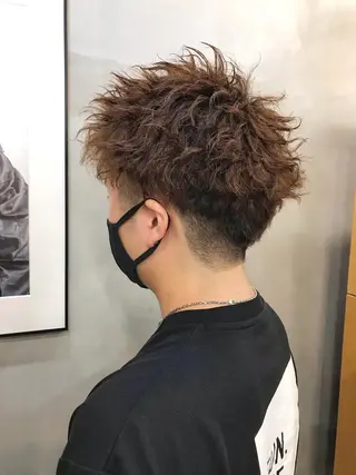 ショート パーマ メンズ Replica戸塚店所属・藤本正幸 /ショートボブのヘアスタイル