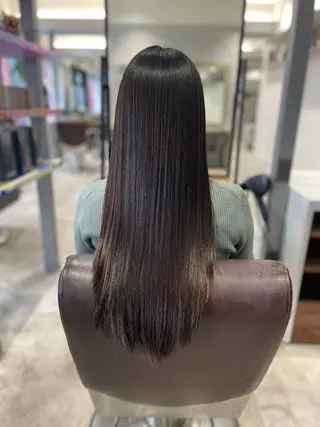 ロング カラー パーマ 透明感/艶感/縮毛 矯正/NATSUMIのヘアスタイル