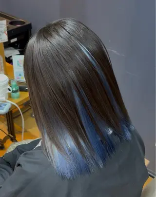 ミディアム カラー ハイトーン、カラー 特化⟡.·すわ☁️のヘアスタイル