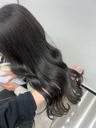 セミロング カラー 夏果⭐︎fifth 天神 海外風パーマのヘアスタイル