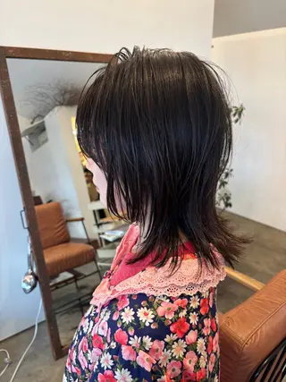 ミディアム 佐藤 旭のヘアスタイル