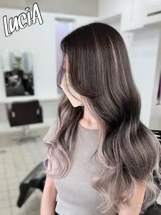 ロング カラー LuciA/エクステ カラーのヘアスタイル