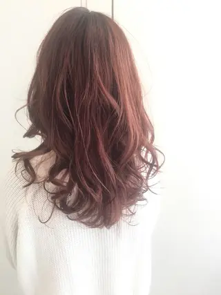 ロング カラー ヘアアレンジ 山下 加織のヘアスタイル