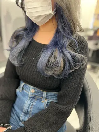 ロング カラー ヘアアレンジ 透明感×韓流ハイ トーン🫧RYUTAのヘアスタイル