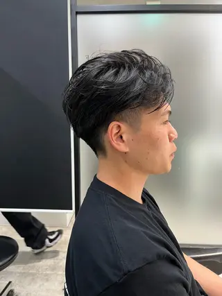 ショート パーマ メンズ 💙メンズカット😎 🌟みく🤍ྀིのヘアスタイル