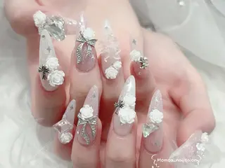 ネイル MoMoA Nail ネイル長さ出し専門店のネイルデザイン