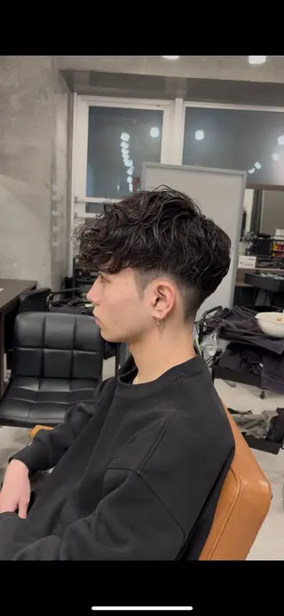 ショート パーマ メンズ メンズパーマ特化 園田　楓莉のヘアスタイル