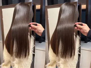 ロング 💎【髪質改善カラー 艶髪×縮毛矯正】💎のヘアスタイル