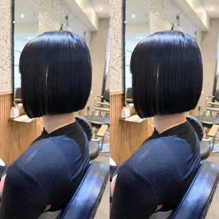 ショート La fith hair charme 渋谷店【ラフィス ヘアー シャルム】所属・ボブ🫧縮毛🫧渋谷 KURUMI💛のヘアスタイル