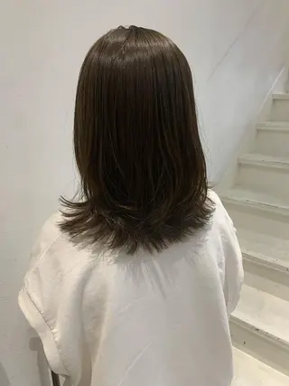 ミディアム 米川 沙妃のヘアスタイル