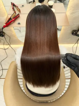 ロング 顔周り/前髪/ 髪質改善/おばかんのヘアスタイル