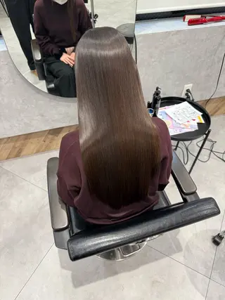 ロング 柴田樹/大人可愛い 艶髪カラー/髪質改善のヘアスタイル