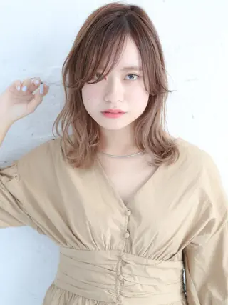 ミディアム 石渡このみ 🍊レイヤーカットのヘアスタイル