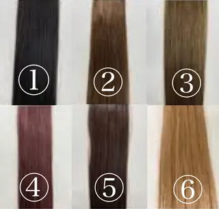 ロング ブリーチなしカラー ダブルカラーエクステのヘアスタイル