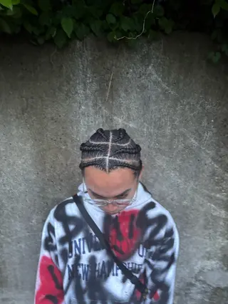 メンズ コーンロウ/ ブレイズ　大田竜也のヘアスタイル