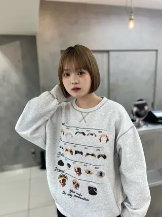 ショート 💫ハイトーンボブ/ HARU💫のヘアスタイル