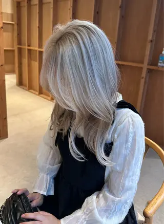 ロング 韓国ヘア/ワンホン ちひろのヘアスタイル