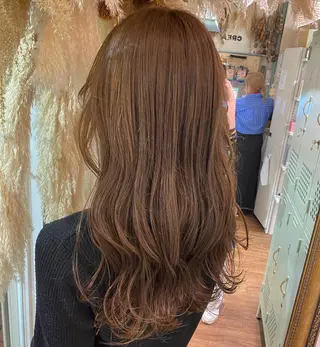 ロング カラー 透明感カラー/韓国 ヘア🩶yuri🩵のヘアスタイル