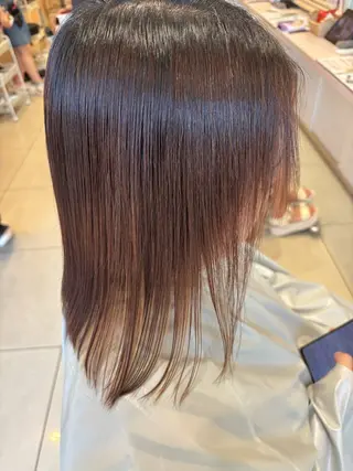 ミディアム 川島 梨菜🌹のヘアスタイル