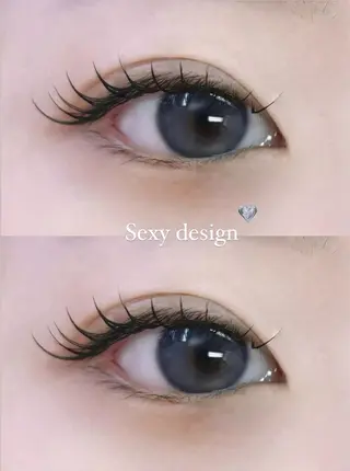 マツエク・マツパ eye＋nano所属・韓国風束感まつ毛🩵 Nozomiのマツエク・マツパデザイン