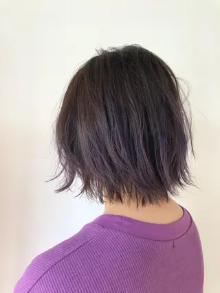 ショート ブリーチ毛矯正.髪質 改善.髪にドラマをのヘアスタイル