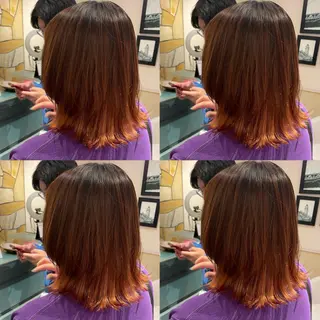 ミディアム カラー Minami. 🩵 再現性特化ヘアのヘアスタイル