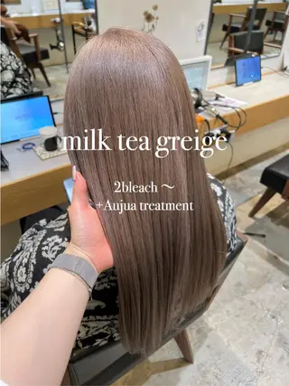 ロング カラー Kana 🍋 ハイトーン【高円寺】のヘアスタイル