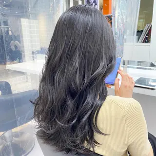 ロング カラー ヘアアレンジ メンズ特化 水口湧太のヘアスタイル