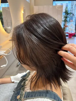 ミディアム 🫧Ayumu🫧 透明感カラー/春日のヘアスタイル