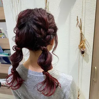 セミロング ヘアアレンジ Dears 香芝店所属・関 優希のヘアスタイル