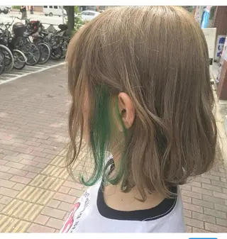 ミディアム 朝重 康希のヘアスタイル