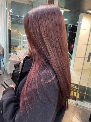 セミロング カラー aya/小顔レイヤー /柔らかカラーのヘアスタイル