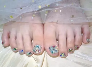 ネイル 🐳彩羽チップ 長さだし専門🐳のネイルデザイン