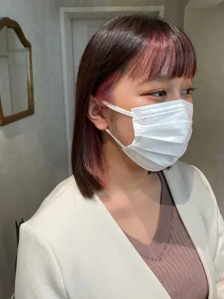 ミディアム カラー ナチュラル透明感🌱 小山美樹子のヘアスタイル