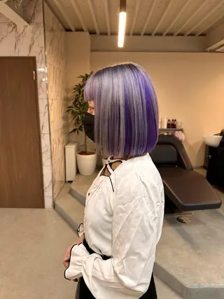 ショート カラー ハイトーン×似合わせ 🌱中川慎之介のヘアスタイル