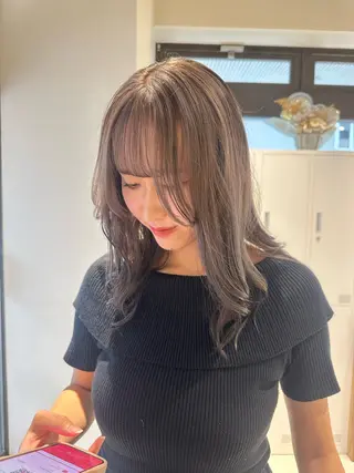 セミロング カラー Liru:smart salon/茅ヶ崎のヘアスタイル