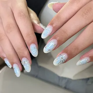 ネイル 0203ムニムサン 💙Harukaのネイルデザイン