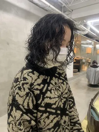 ミディアム パーマ yiye 青山所属・無料カットモデル募集 🌱ひょうがのヘアスタイル