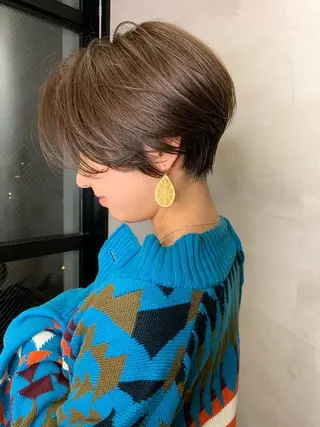 ショート カラー 🉐レイヤー/塩見 弘樹🉐渋谷のヘアスタイル